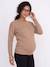 Pull devant/dos grossesse et allaitement beige+Blanc - vertbaudet enfant 