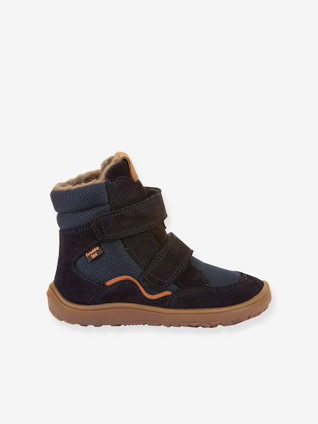 Winterlaarzen blote voeten kinderen BAREFOOT TEX WINTER Froddo bordeauxrood+leigrijs+nachtblauw+olijf+zwart - vertbaudet enfant 