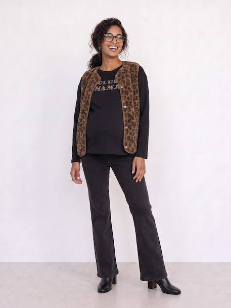 T-shirt grossesse et allaitement anthracite - vertbaudet enfant 