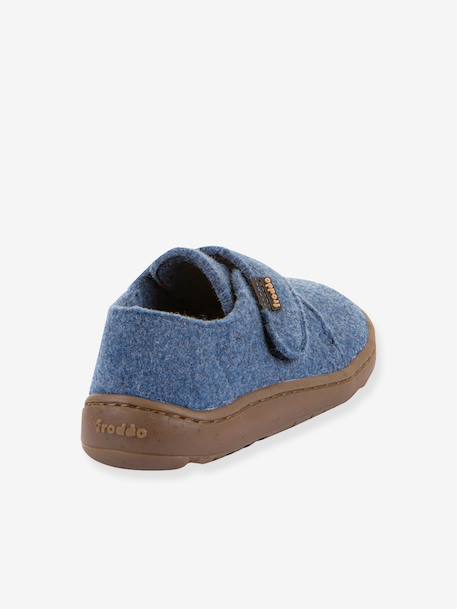 Chaussons barefoot enfants BAREFOOT WOOLY Froddo beige+bleu jean+bleu nuit+fuchsia+gris chiné+rose chiné+rouge+vert - vertbaudet enfant 