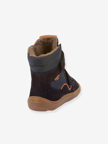 Winterlaarzen blote voeten kinderen BAREFOOT TEX WINTER Froddo bordeauxrood+leigrijs+nachtblauw+olijf+zwart - vertbaudet enfant 