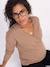 Omkeerbare trui voor/achter voor de zwangerschap en borstvoeding beige+Wit - vertbaudet enfant 