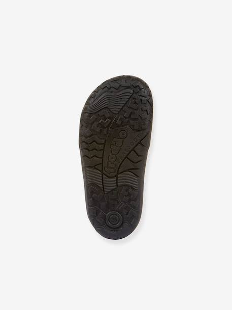 Blotevoetenlaarzen kinderen BAREFOOT TEX SUEDE Froddo bordeauxrood+goud+grijs+zwart - vertbaudet enfant 