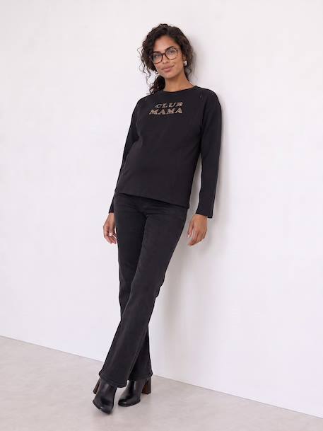 T-shirt grossesse et allaitement anthracite - vertbaudet enfant 