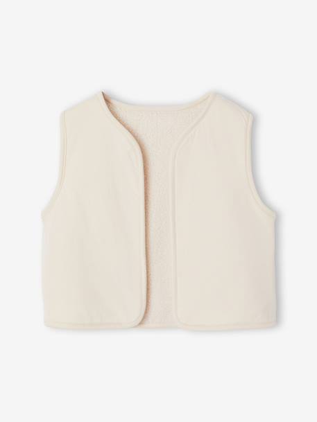 Ensemble robe 3 pièces enfant fille écru+mauve - vertbaudet enfant 