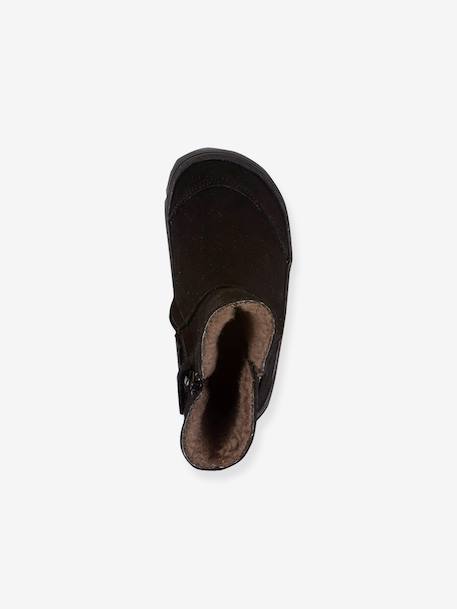 Blotevoetenlaarzen kinderen BAREFOOT TEX SUEDE Froddo bordeauxrood+goud+grijs+zwart - vertbaudet enfant 