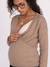 Pull devant/dos grossesse et allaitement beige+Blanc - vertbaudet enfant 