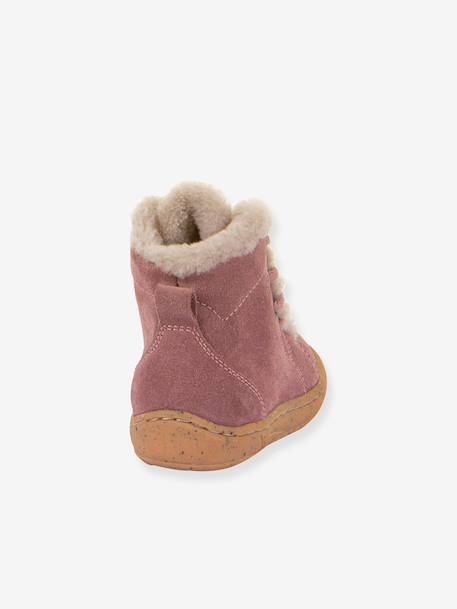 MINNI SUEDE LACES laarzen voor kinderen FRODDO karamel+oudroze - vertbaudet enfant 