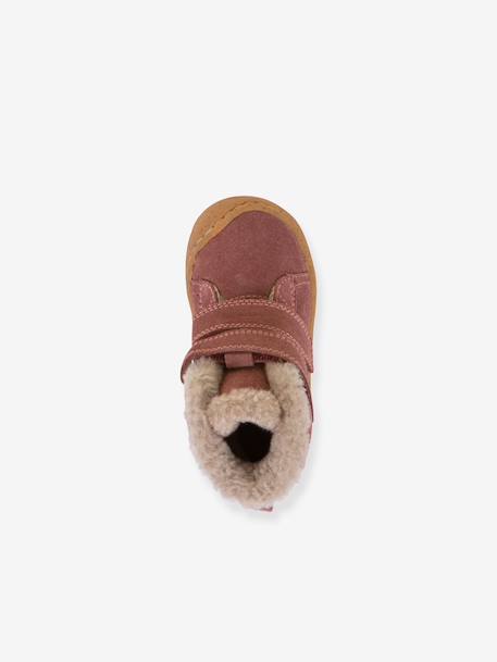 Boots voor meisjes MINNI SUEDE FRODDO fuchsia+oudroze+petrolblauw - vertbaudet enfant 