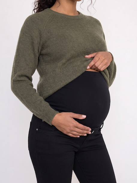 Zwangerschapsjeans slim flare zwart - vertbaudet enfant 