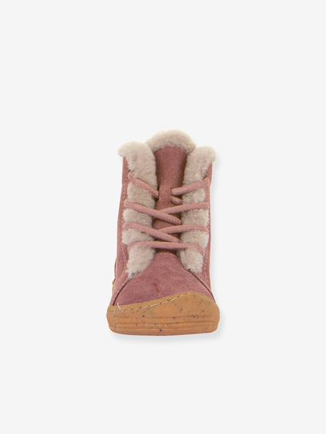 MINNI SUEDE LACES laarzen voor kinderen FRODDO karamel+oudroze - vertbaudet enfant 