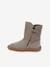 Bottes pieds nus enfants BAREFOOT TEX SUEDE Froddo bordeaux+gris+noir+or - vertbaudet enfant 