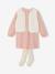 Ensemble robe 3 pièces enfant fille écru+mauve - vertbaudet enfant 