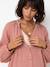 Blouse grossesse et allaitement en gaze coton biologique* bois de rose+vert sauge - vertbaudet enfant 