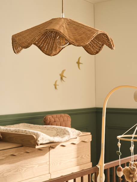 Rotan lampenkap met golfrand mokka - vertbaudet enfant 