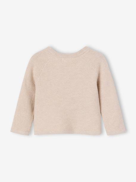 Gilet tricot naissance bébé beige chiné - vertbaudet enfant 