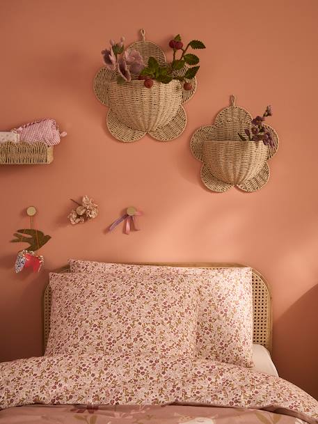 Décorations murales fleurs en papier beige - vertbaudet enfant 