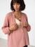 Blouse grossesse et allaitement en gaze coton biologique* bois de rose+vert sauge - vertbaudet enfant 