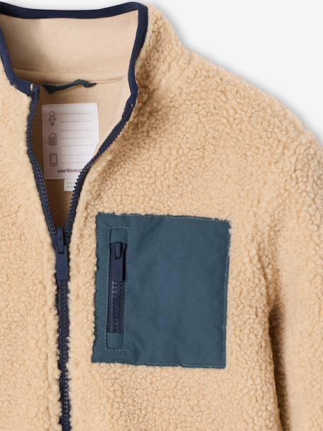 Parka 3 en 1 garçon amovible bleu ardoise+noix de pécan - vertbaudet enfant 