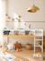 Lit enfant évolutif avec rangements WAVY 90x190cm blanc - vertbaudet enfant 