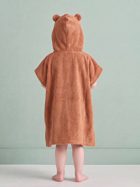 Poncho bébé en éponge hérisson rouille - vertbaudet enfant 