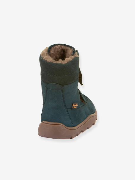 Blotevoetenlaarzen voor kinderen ZERU TEX WINTER BAREFOOT Froddo donkerblauw+goudroze+petrolblauw - vertbaudet enfant 