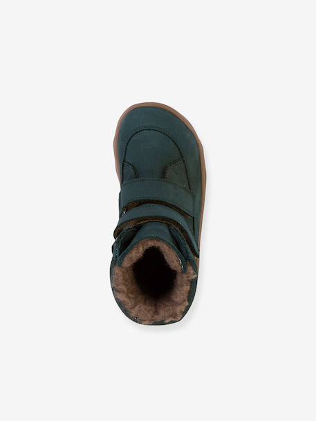 Blotevoetenlaarzen voor kinderen ZERU TEX WINTER BAREFOOT Froddo donkerblauw+goudroze+petrolblauw - vertbaudet enfant 
