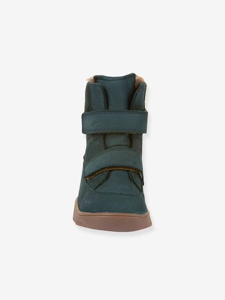 Bottes pieds nus pour enfants ZERU TEX WINTER BAREFOOT Froddo bleu foncé+bleu pétrole+rose doré - vertbaudet enfant 