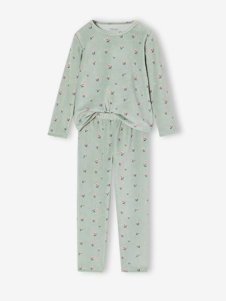 Set van 2 meisjespyjama's oudroze - vertbaudet enfant 