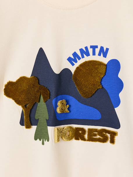 T-shirt manches longues garçon écru - vertbaudet enfant 