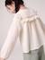 Chemise manches longues fille bleu ardoise+rose poudré+vanille - vertbaudet enfant 