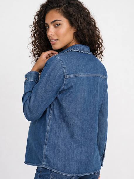 Chemise grossesse et allaitement bleu moyen - vertbaudet enfant 