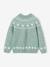 Jacquard trui met lange mouwen meisje lichtroze+saliegroen - vertbaudet enfant 