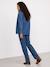 Denim zwangerschaps- en voedingsblouse middenblauw - vertbaudet enfant 