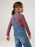 Wijde salopet van jeans voor meisjes denimgrijs+middenblauw+stone+zwart denim - vertbaudet enfant 