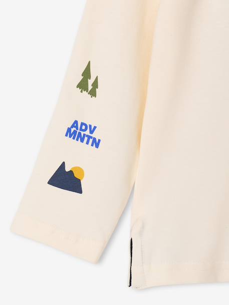 T-shirt manches longues garçon écru - vertbaudet enfant 