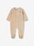 Pyjama bébé mixte velours animal personnalisable beige chiné+gris chiné - vertbaudet enfant 