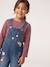 T-shirt manches longues fille mauve+prune - vertbaudet enfant 