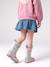 Denim rok met volant jeansblauw - vertbaudet enfant 