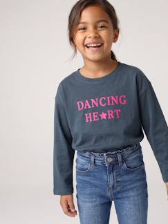 T-shirt manches longues fille  - vertbaudet enfant
