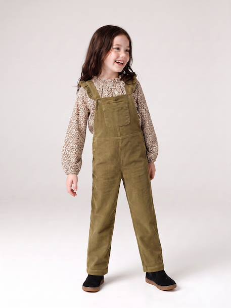 Salopette fille olive - vertbaudet enfant 