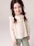 Chemise manches longues fille bleu ardoise+rose poudré+vanille - vertbaudet enfant 