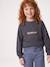 Meisjesshirt met studs inktblauw+pruim - vertbaudet enfant 