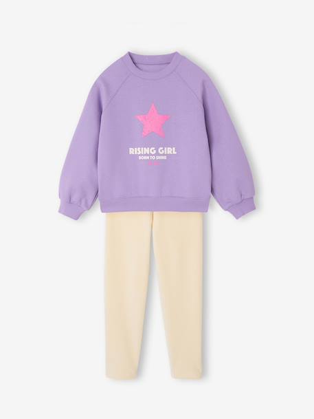 Ensemble pantalon enfant fille écru - vertbaudet enfant 