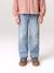 Rechte meisjesjeans lichtblauw+middenblauw - vertbaudet enfant 