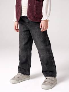 Meisje-Jean-Ruime meisjesjeans MorphologiK met een smalle taille 