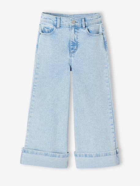 Jean large enfant fille denim bleached - vertbaudet enfant 
