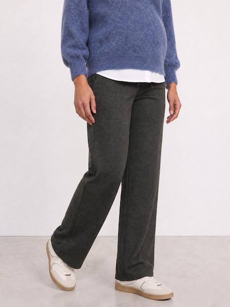 Pantalon de grossesse maille bandeau gris - vertbaudet enfant 
