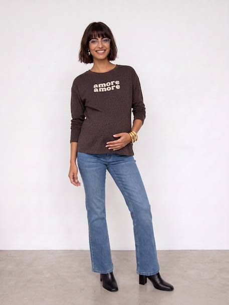 Jean de grossesse large denim brut+GRIS FONCE UNI+stone - vertbaudet enfant 