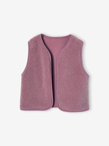 3-delige jurkset voor meisjes ecru+zachtpaars - vertbaudet enfant 